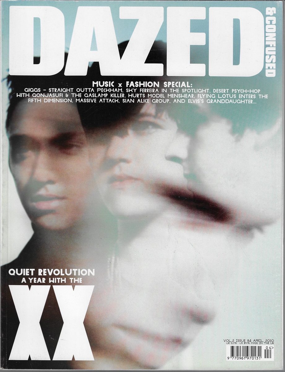 Dazed & Confused cover, Apr 2010: The xx, Quiet Revolution