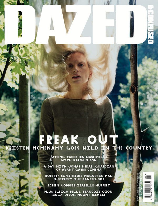 Dazed & Confused cover, Aug 2010: Kristen McMenamy, Freak Out