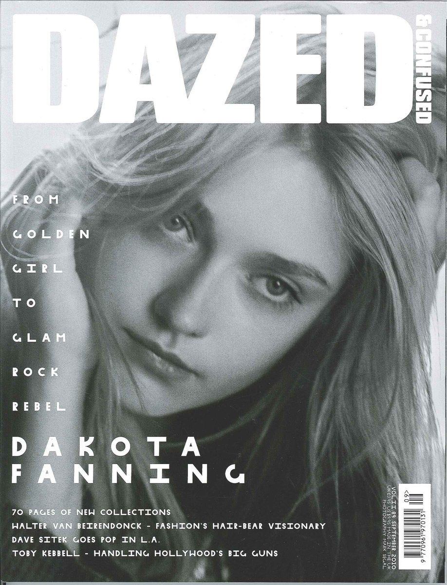 Dazed & Confused cover, Sep 2010: Dakota Fanning