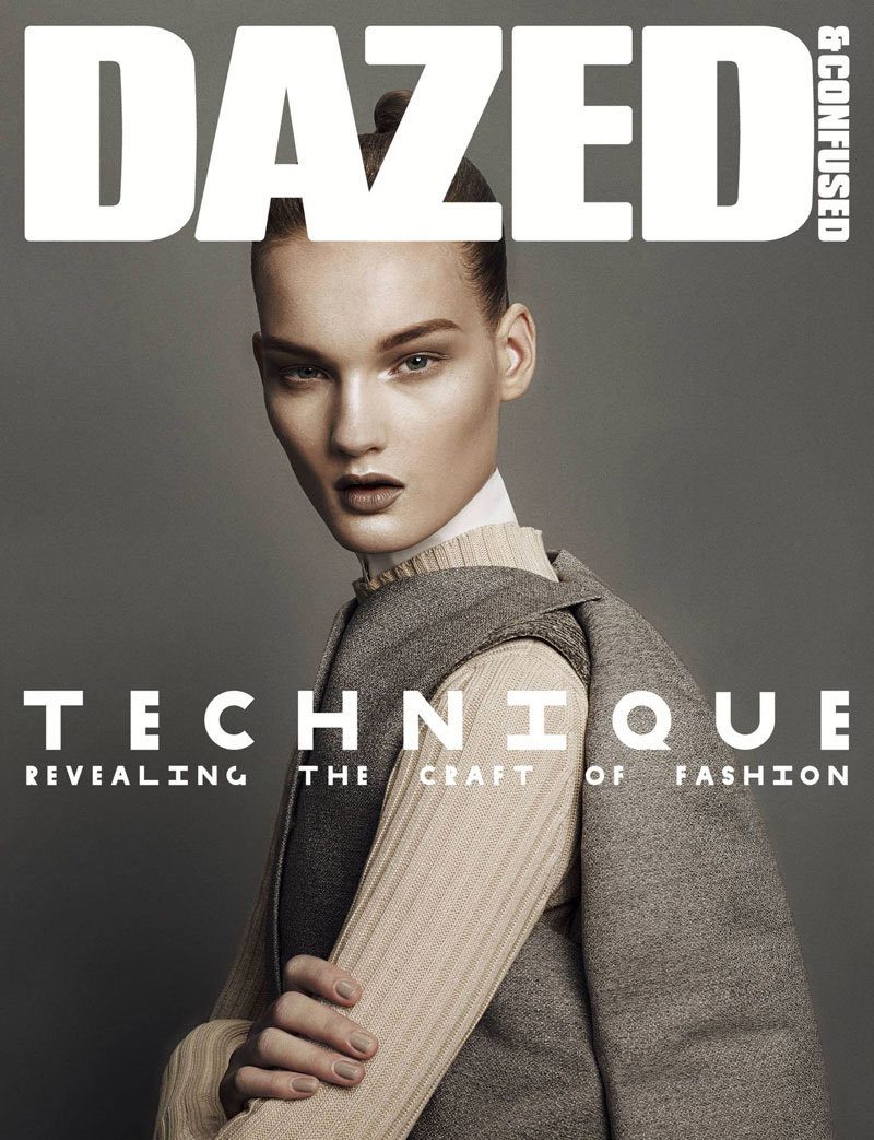 Dazed & Confused cover, Oct 2010: Technique, revealing the craft of fashion