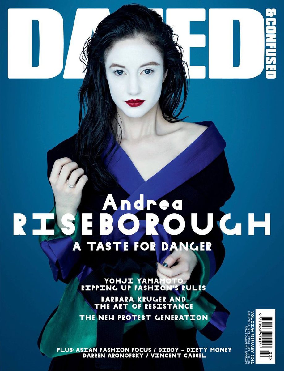 Dazed & Confused cover, Feb 2011: Andrea Riseborough