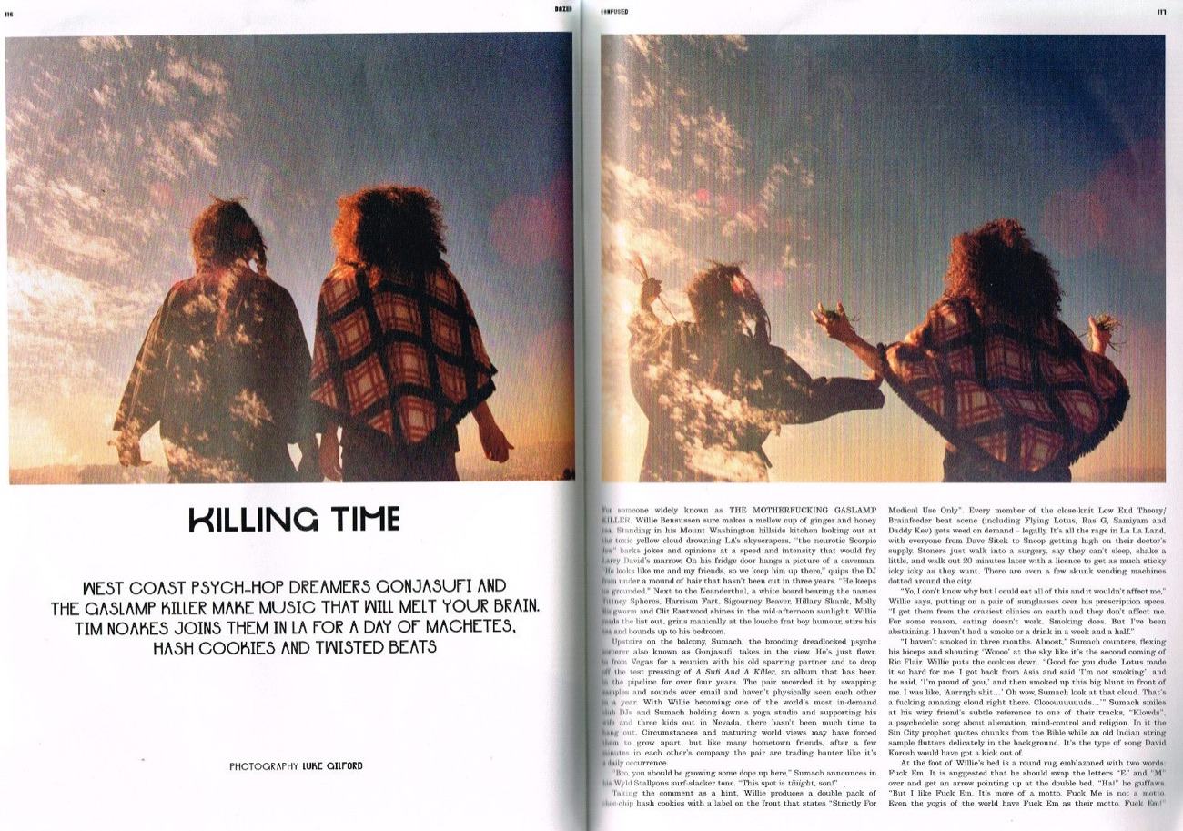 Dazed & Confused spread, Apr 2010: Killing Time