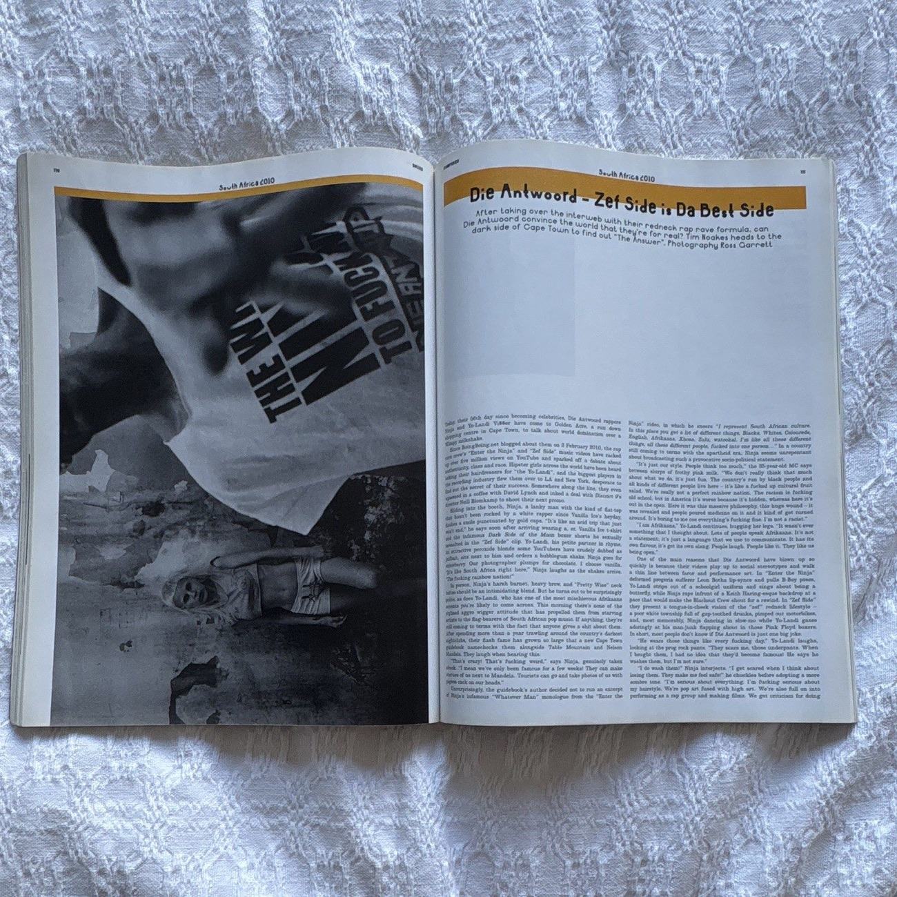 Dazed & Confused spread, Jun 2010: Die Antwoord, Zef Side