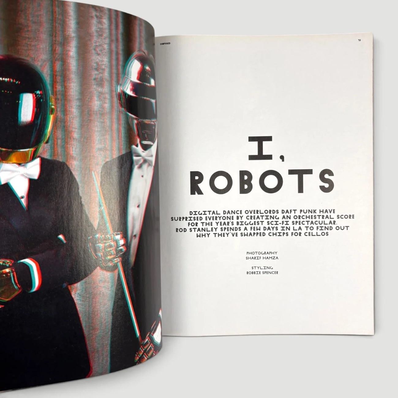 Dazed & Confused spread, Dec 2010: I, Robots, Daft Punk